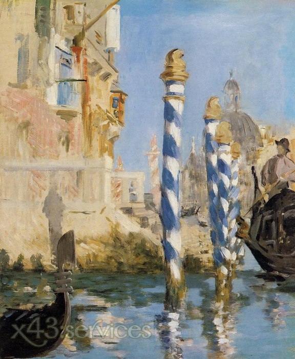 Edouard Manet - Der Canal Grande Venedig - The Grand Canal Venice
